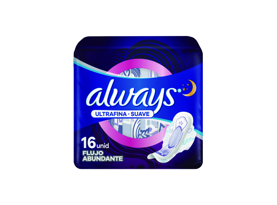  TOALLA HIG. ALWAYS U/SUAVE X 16 UN NOCHE 