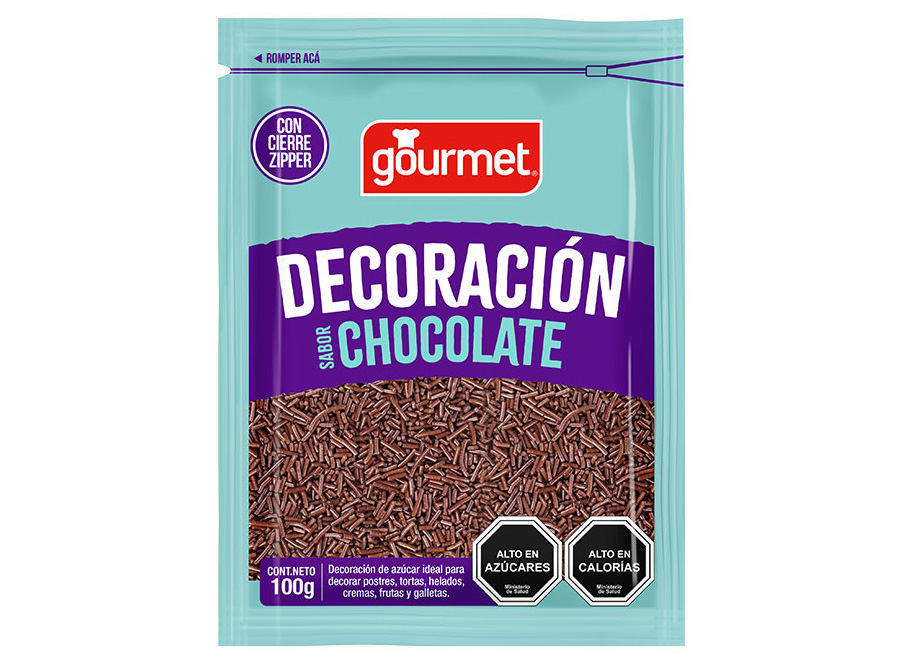  DECORACION CHOCOLATE 100 GR GOURMET 
