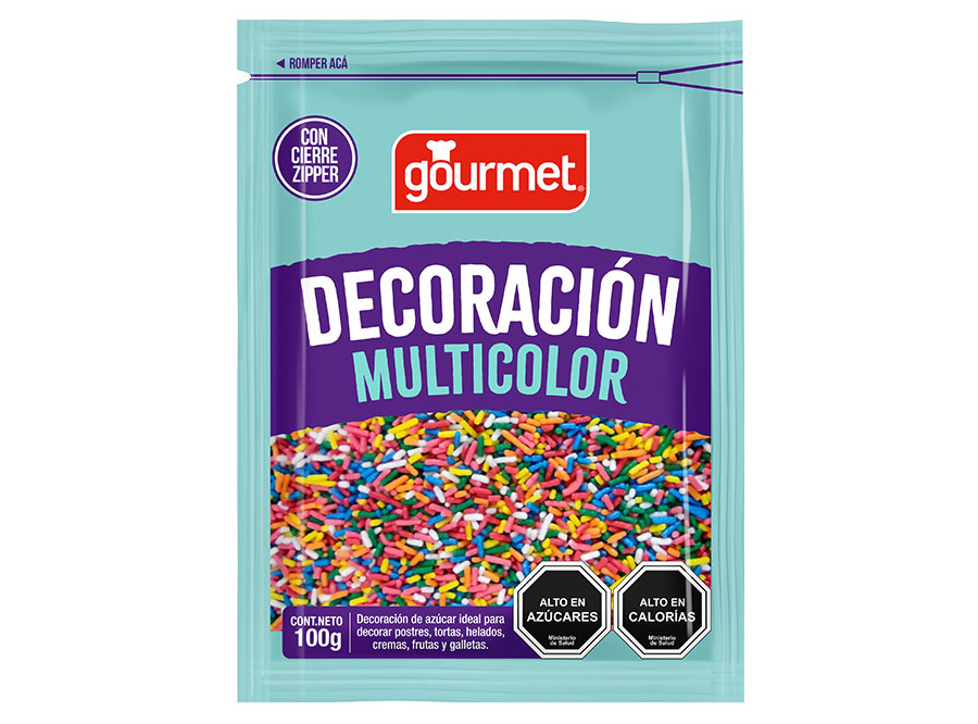  DECORACION MULTICOLOR 100 GR GOURMET 