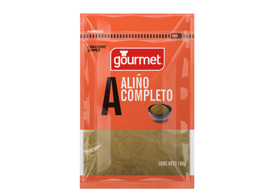  CONDIMENTO ALI�O COMPLETO 100 GR (ZIPPER) GOURMET 