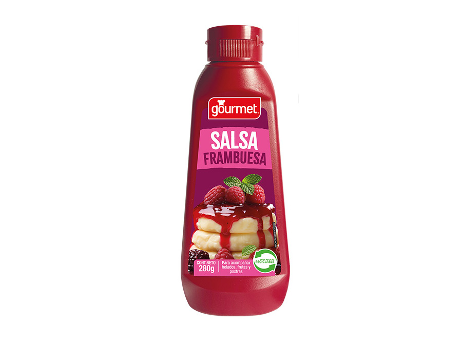  SALSA DE FRAMBUESA 280 GR GOURMET 