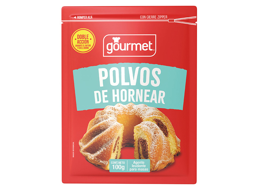  POLVO DE HORNEAR 100 GR (ZIPPER) GOURMET 
