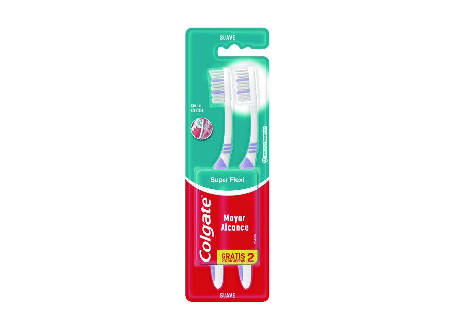  CEPILLO DENTAL COLGATE SUPER FLEXI X 2 UN SUAVE 