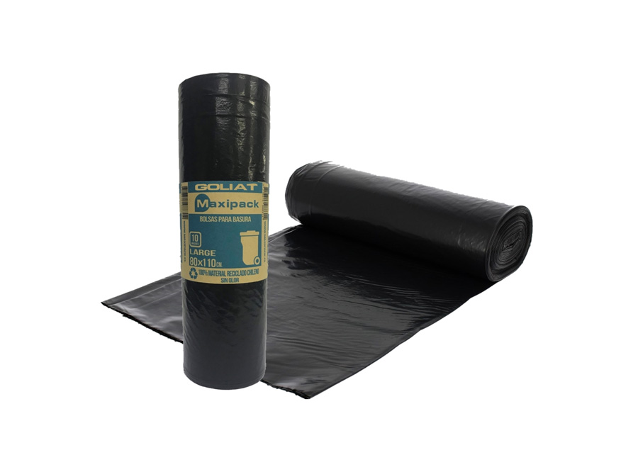  BOLSA BASURA ROLLO  80 X 110 X10UN GOLIAT/MAXI 22M 