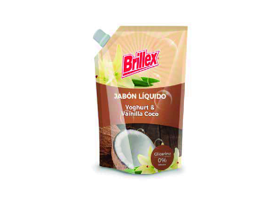  JABON LIQ. 750 ML. YOGURT/VAINILLA COCO BRILLEX 