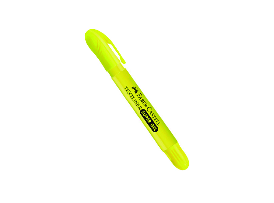  DESTACADOR AMARILLO TEXTLINER SUPER GEL FABER 