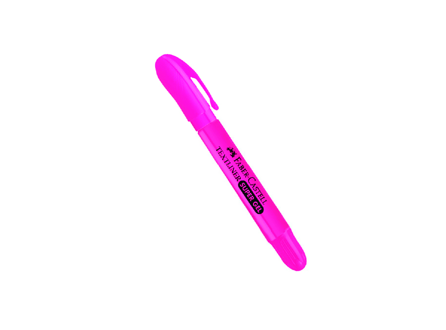  DESTACADOR ROSADO TEXTLINER SUPER GEL FABER 
