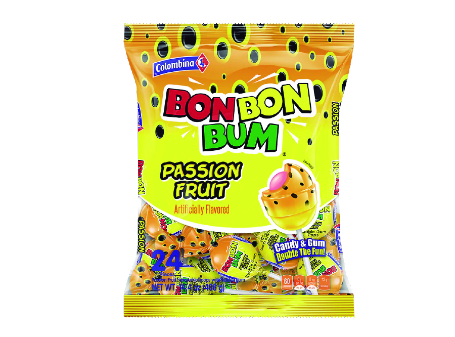  CHUPETE BON BON BUM MARACUYA X 24 UN COLOMBINA 