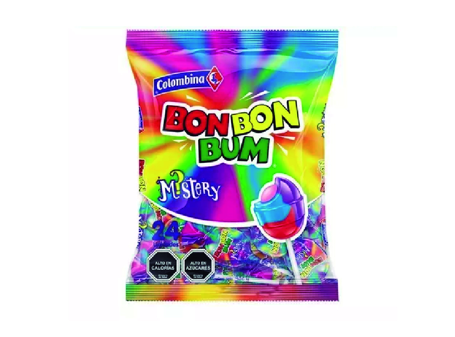  CHUPETE BON BON BUM MISTERY X 24 UN COLOMBINA 