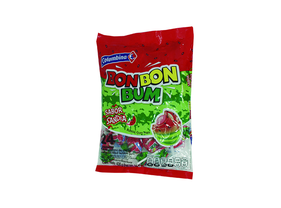  CHUPETE BON BON BUM SANDIA X 24 UN COLOMBINA 