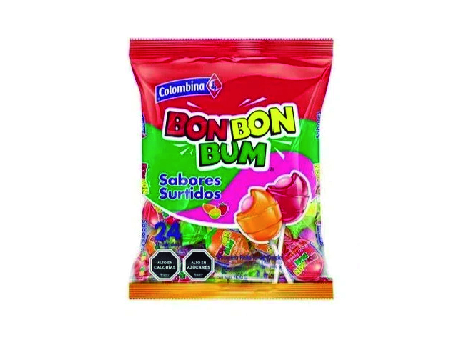  CHUPETE BON BON BUM SURTIDO X 24 UN COLOMBINA 