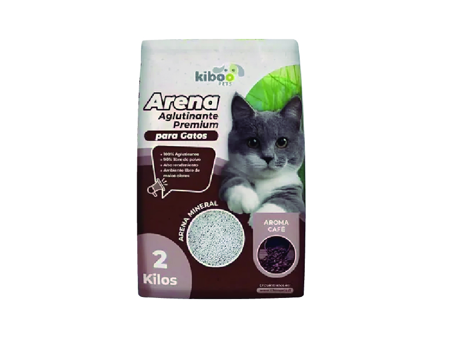 ARENA SANITARIA GATO 2KG KIBOO CAFE 