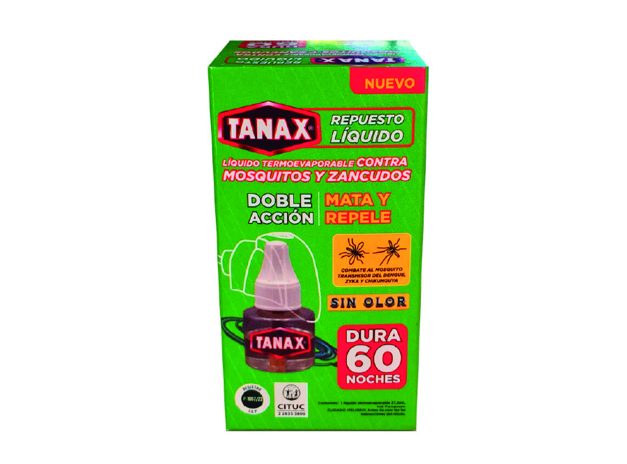  INSECTICIDA ELECT.TANAX LIQ. RECARGA 60 NOCHES 