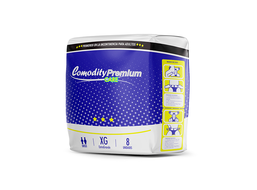  PANAL ADULTO X  8 UN COMODITY PREMIUM EXTRA GRANDE 