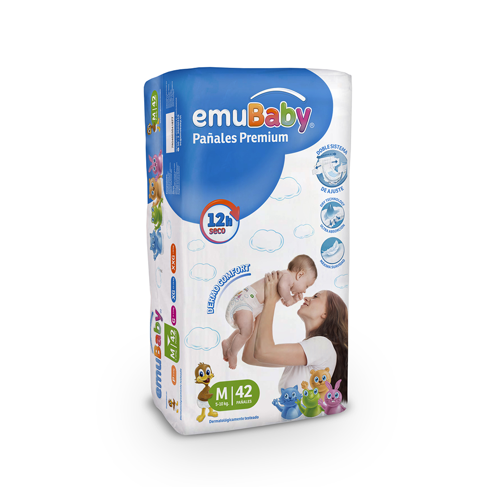  PANAL EMUBABY SUPER PREMIUM PQT X 42 UN M 