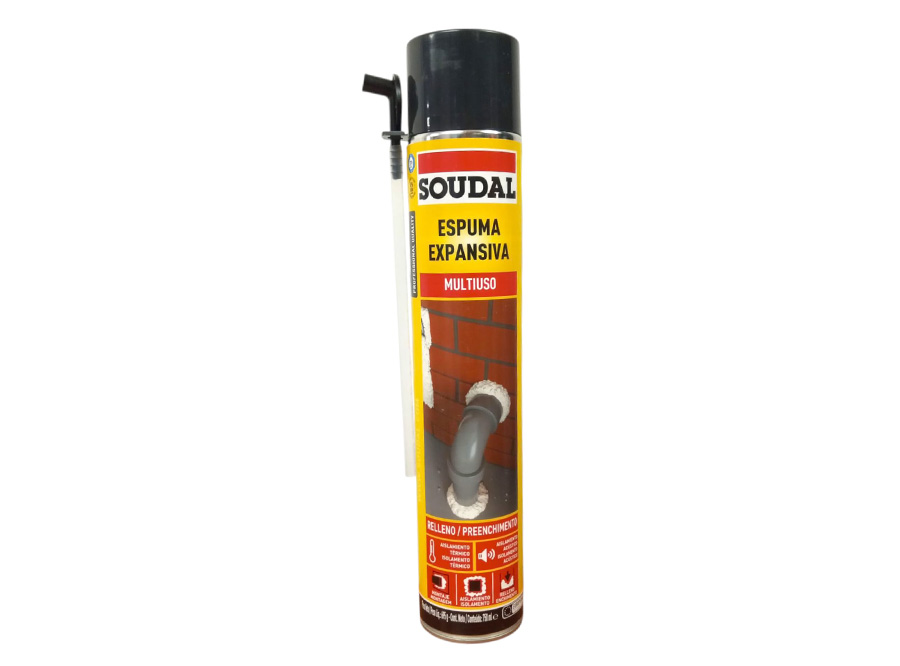  ESPUMA POLIURETANO NORMAL EXPANSIBLE 750ML SOUDAL 