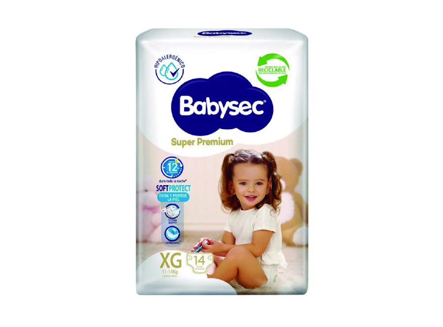  PANAL BABYSEC SUPER PREMIUM X 14 UN XG 