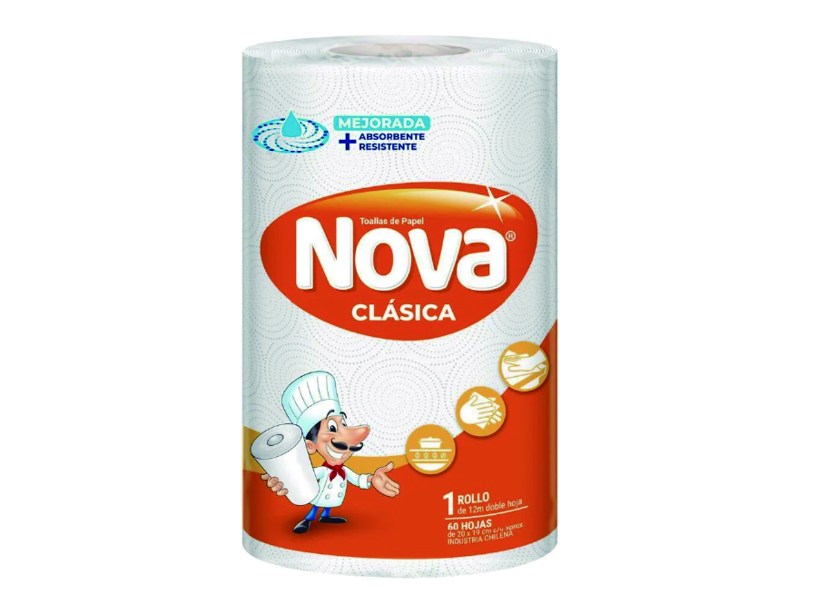  TOALLA PAPEL  1 ROLL. 12 MT. NOVA CLASICA 