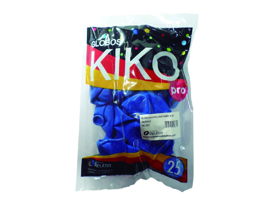  GLOBOS N.  9 PASTEL X 25 UN AZUL KIKO 