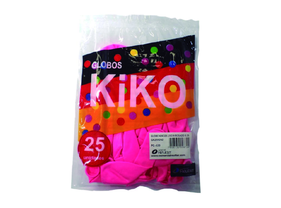  GLOBOS N.  9 PASTEL X 25 UN ROSADO KIKO 