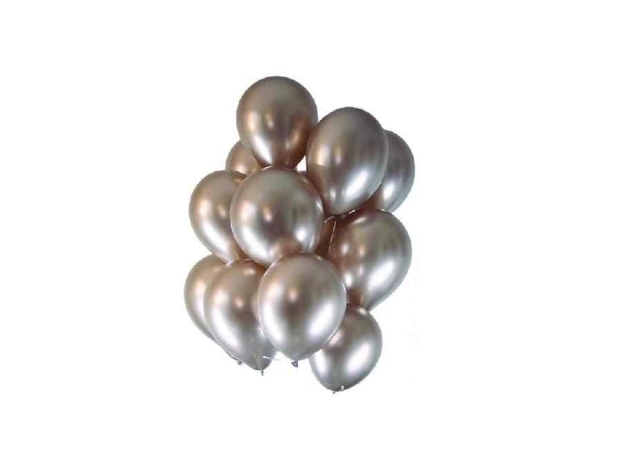  GLOBOS N.  9 CROMADO X 25 UN CHAMPANA KIKO 