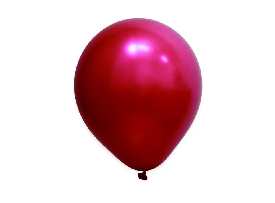  GLOBOS N.  9 CROMADO X 25 UN ROJO KIKO 