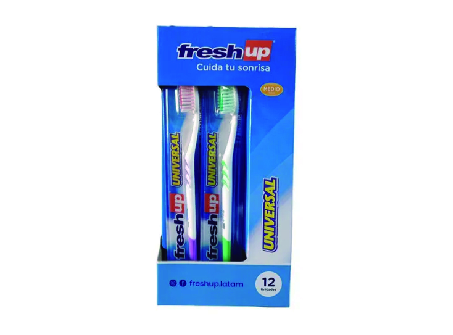  CEPILLO DENTAL FRESH UP DP X 12 UN. ADULTO UNIVERS 