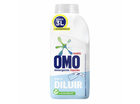  DETERGENTE LIQUIDO  500 ML OMO 3 LT DILUIBLE 