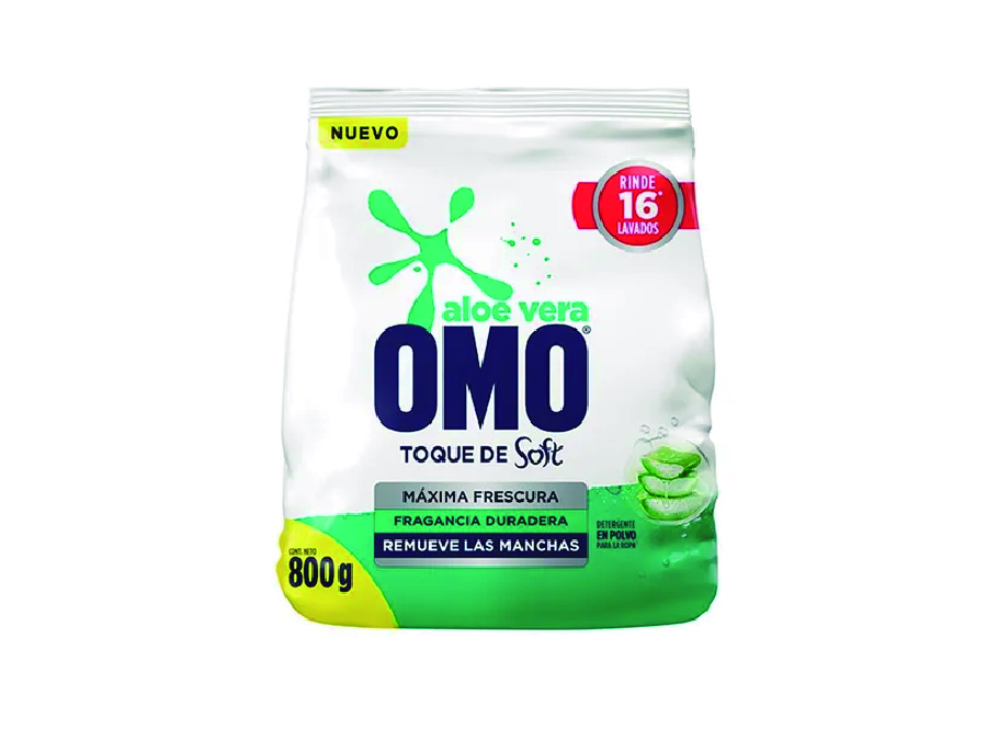  DETERGENTE POLVO  800 GR. OMO ALOE VERA 