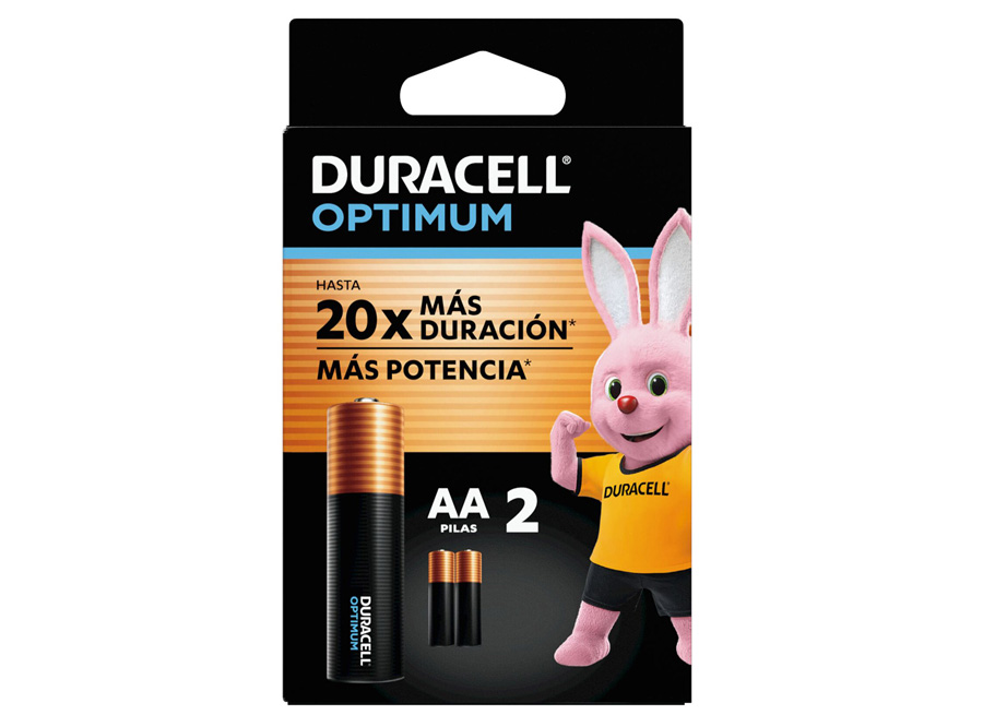  PILA ALCALINA AA X 2 DURACELL OPTIMUM** 