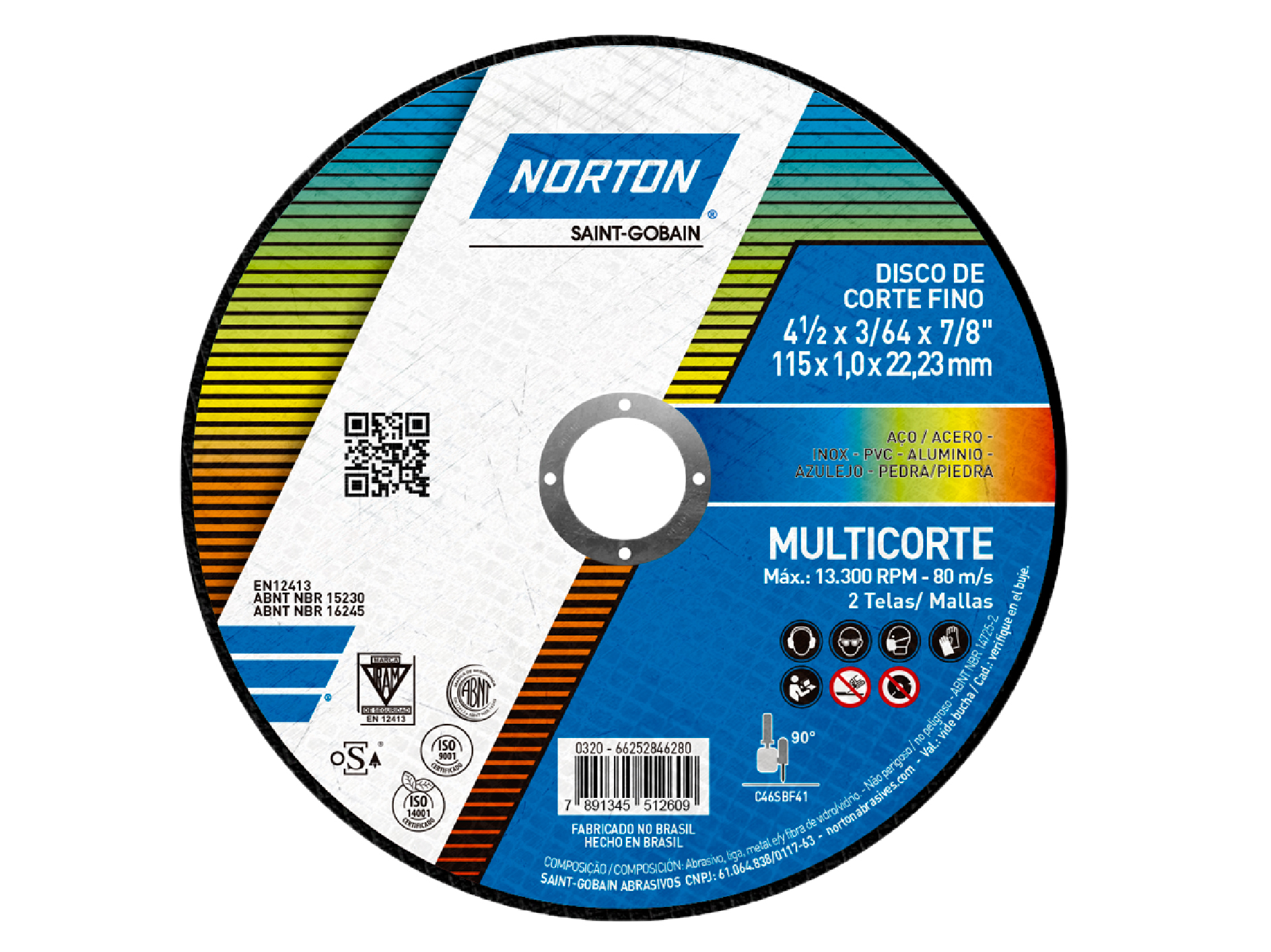  DISCO MULTICORTE MULTIMATERIAL 4/2PLG X 1.0 MM 