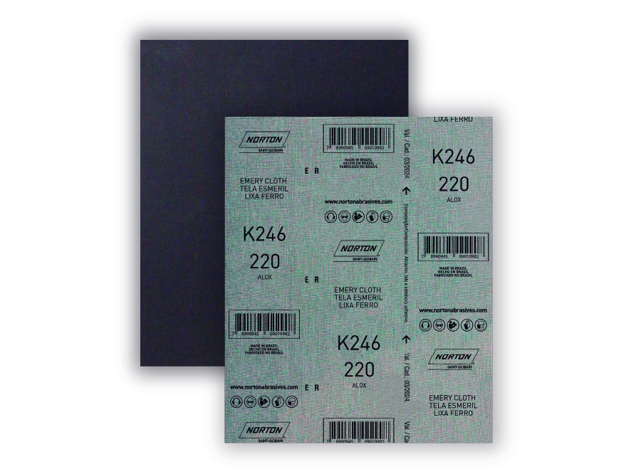  LIJA METAL K-246 SECO 225X275MM G220 25UN NORTON 