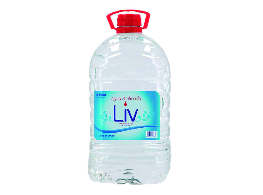  AGUA PURIF.LIV 6 LT DESECHA S/GAS X 2 UND. 