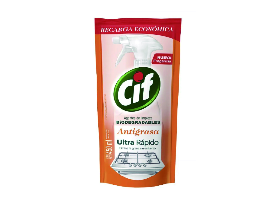  LIMPIADOR A/GRASA 450 CC DOYPACK CIF RECARGA 