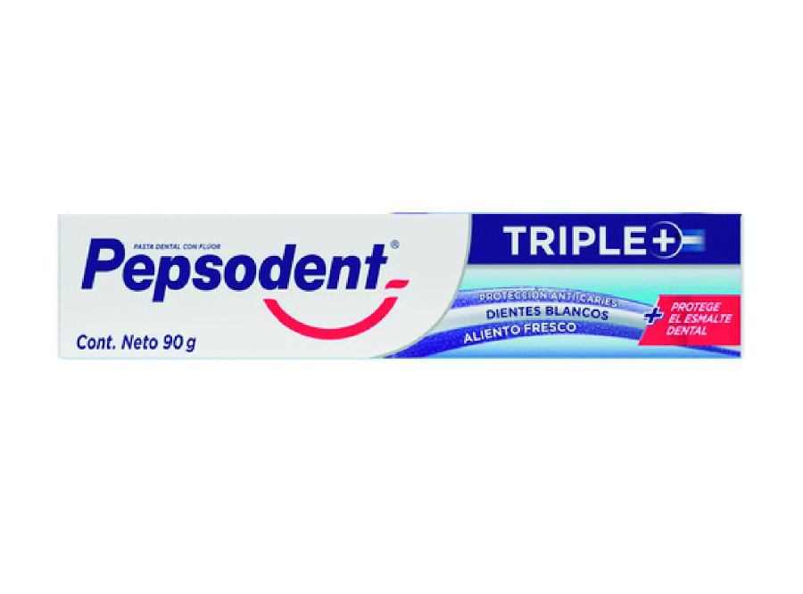  PASTA DENTAL  90 GR PEPSODENT  TRIPLE MAS 