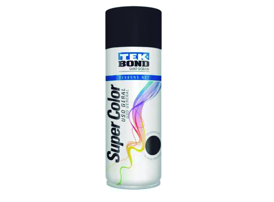  PINTURA SPRAY 400 ML U/GENERAL NEGRO MATE. TEKBOND 