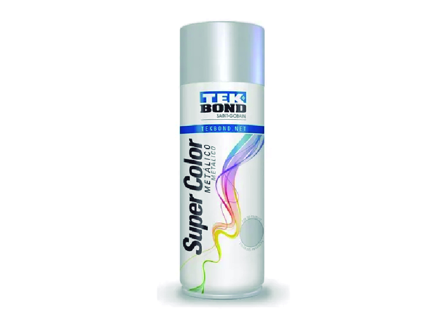  PINTURA SPRAY 400 ML METALIZADA PLATA TEKBOND 