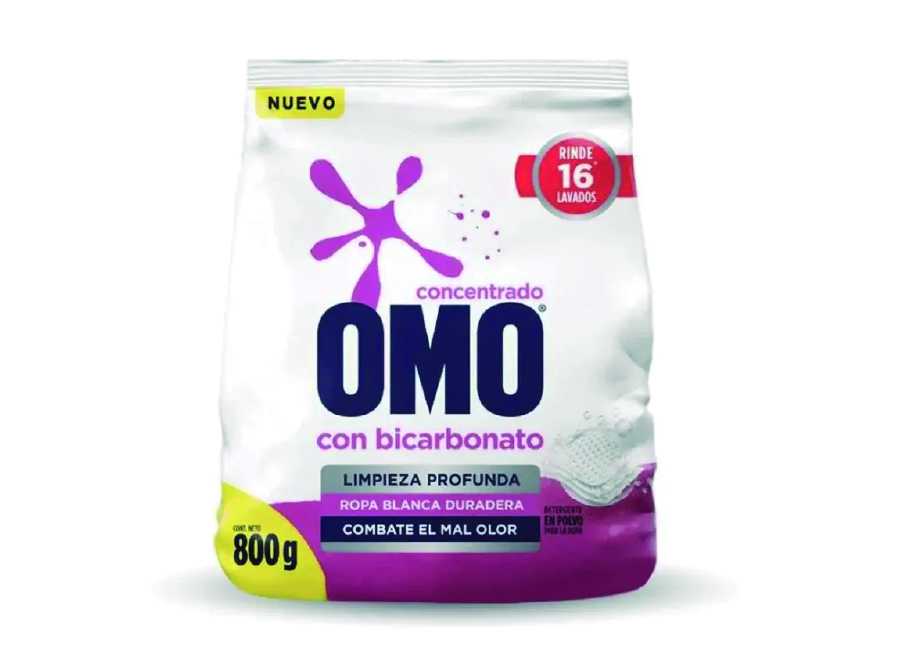  DETERGENTE POLVO  800 GR. OMO C/BICARBONATO 