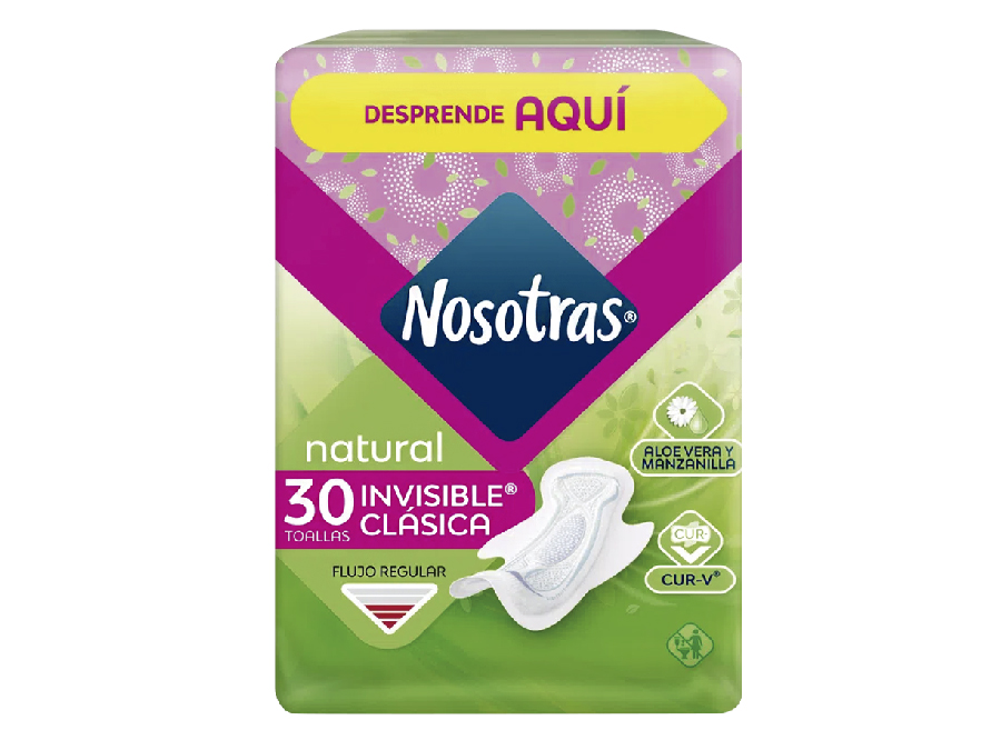 TOALLA HIG. NOSOTRAS NATURAL INVS. CLASICA DIS.X30 