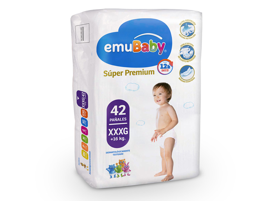  PANAL EMUBABY SUPER PREMIUM PQT X 42 UN XXXG 