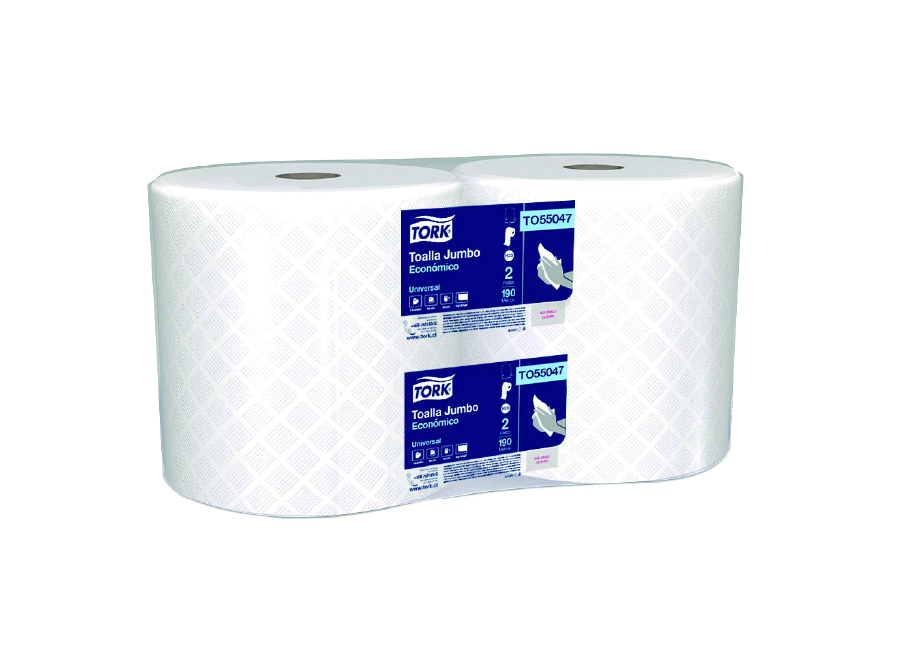  TOALLA PAPEL  2 ROLL.190 MT. H/S TORK REF.TO55047 
