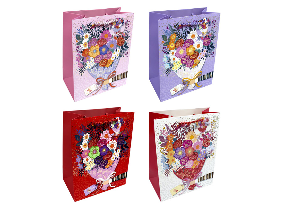  BOLSA REGALO 18X23 DPX12UN FLOREADO FECO 