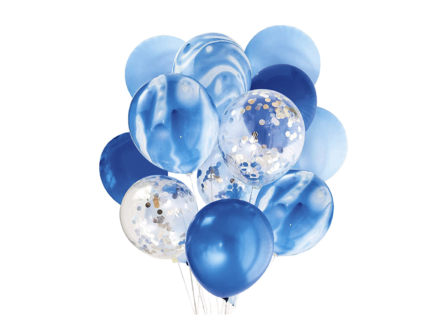  GLOBOS N. 12 COMBI CELEBRA X 12 UN AZ-CE SURT 