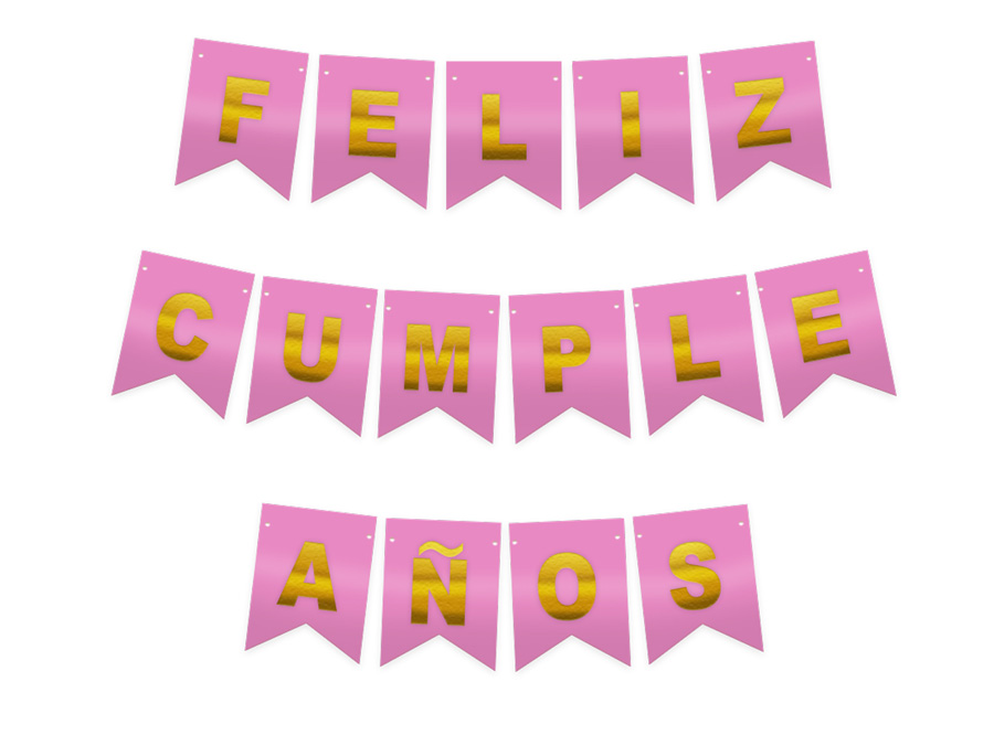  GUIRNALDA FELIZ CUMPLEA�OS RO/DO 3MT 1UN 