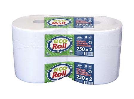  TOALLA PAPEL  2 ROLL.250 MT.H/S ECO ROLL 