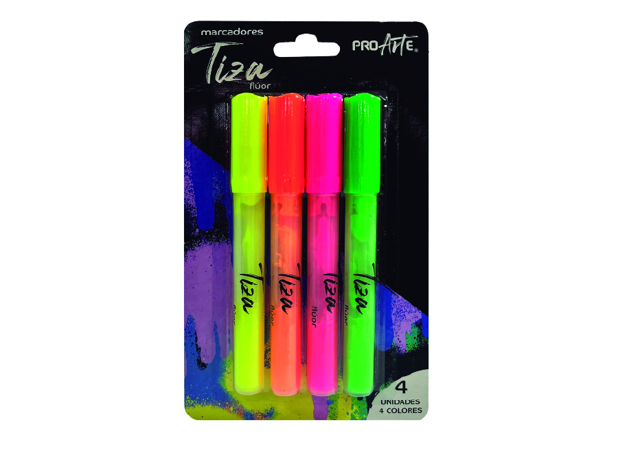  MARCADOR DE TIZA 4 UN FLUOR PROARTE 