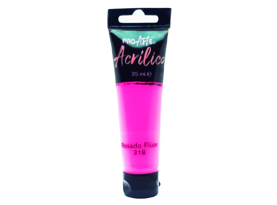  PINTURA ACRILICA 35 CC ROSADO FLUOR PROARTE 