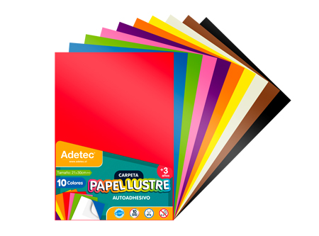  CARPETA ESC. P.LUSTRE 10 HJ AUTOADHES. ADETEC 