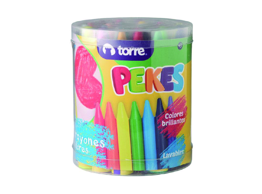  CRAYONES 24 COLORES TORRE MAXI PEKES 