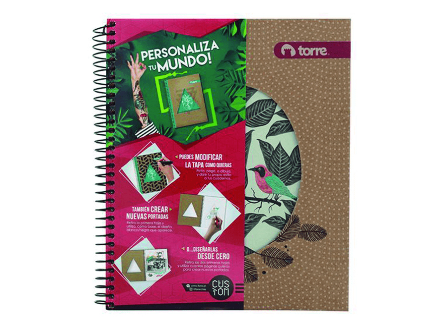  CUADERNO 1/2 OFICIO 120 HJ M5 BOOK FABRIC TORRE 